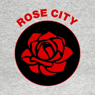 Rose City ANTIFA symbol / red T-Shirt